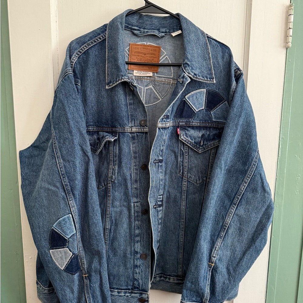 Levi's Embroidered Blue Denim Jacket